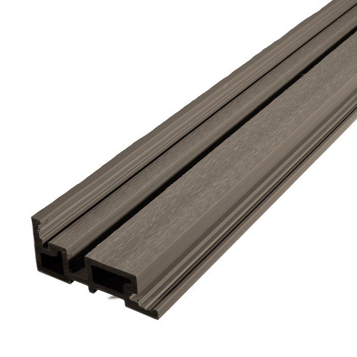 Linear Slatted Internal Corner Trim 2.9m Driftwood 39x89mm for Tippers Composite Cladding